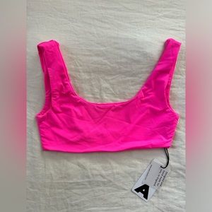 AYM Studio Crop Top Bralette - Neon Pink